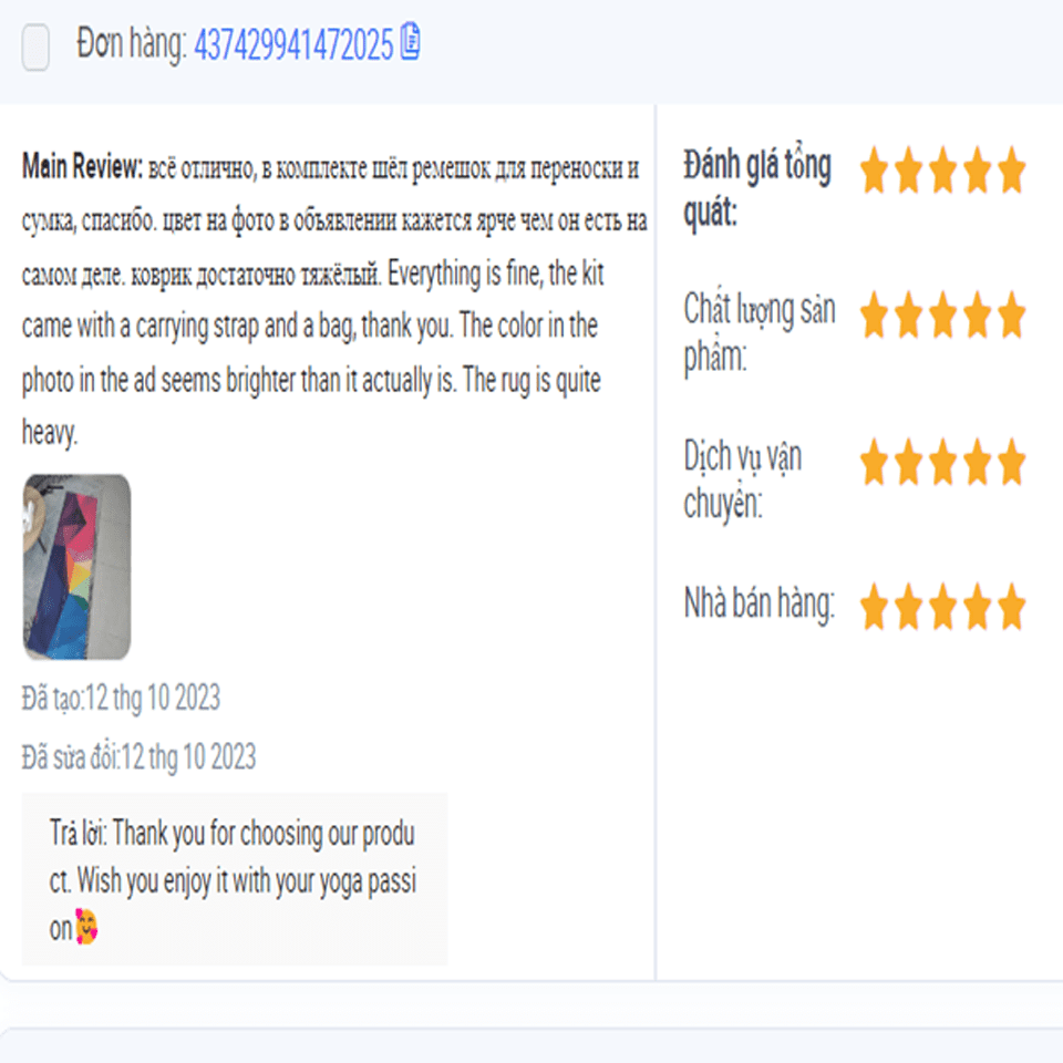 review thảm tập yoga yvonne