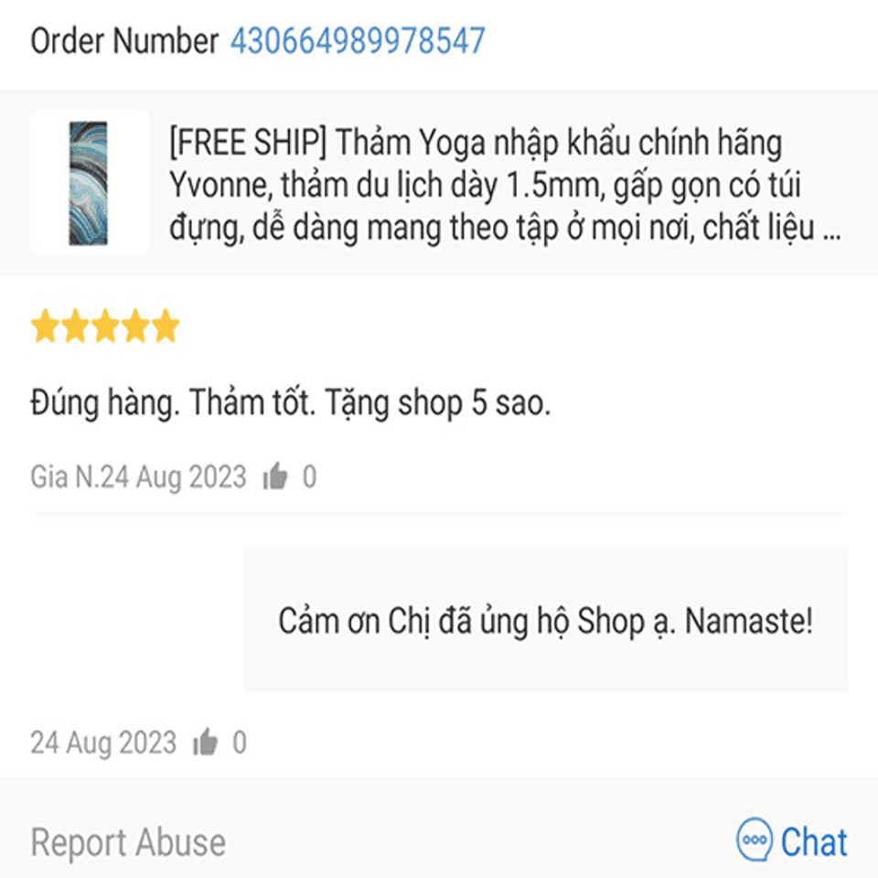 review thảm tập yoga yvonne