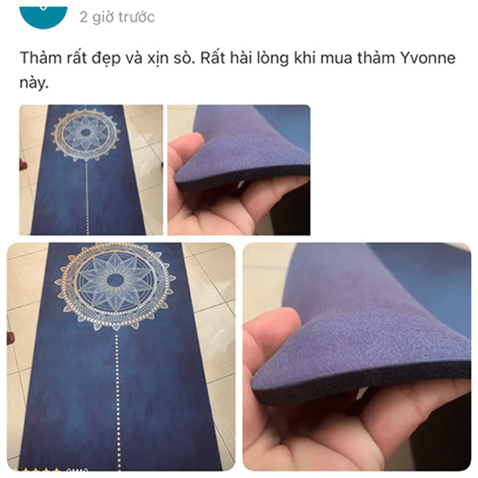 review thảm tập yoga yvonne