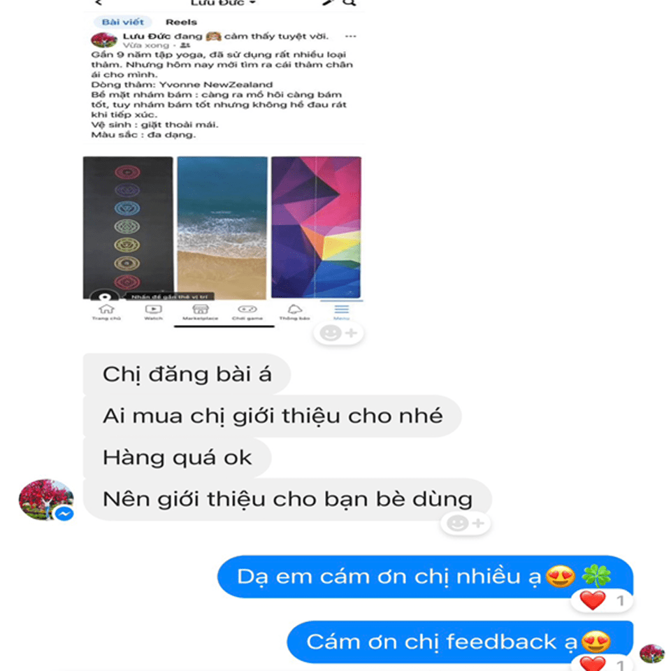 review thảm tập yoga yvonne