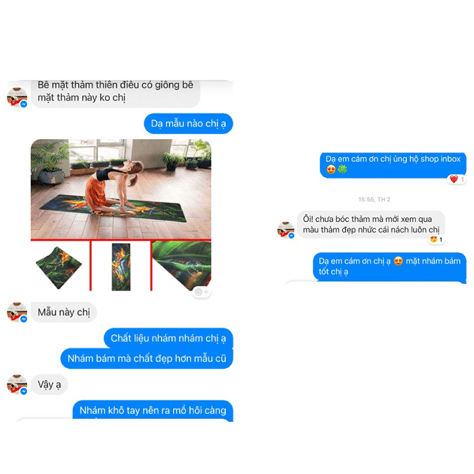 review thảm tập yoga yvonne