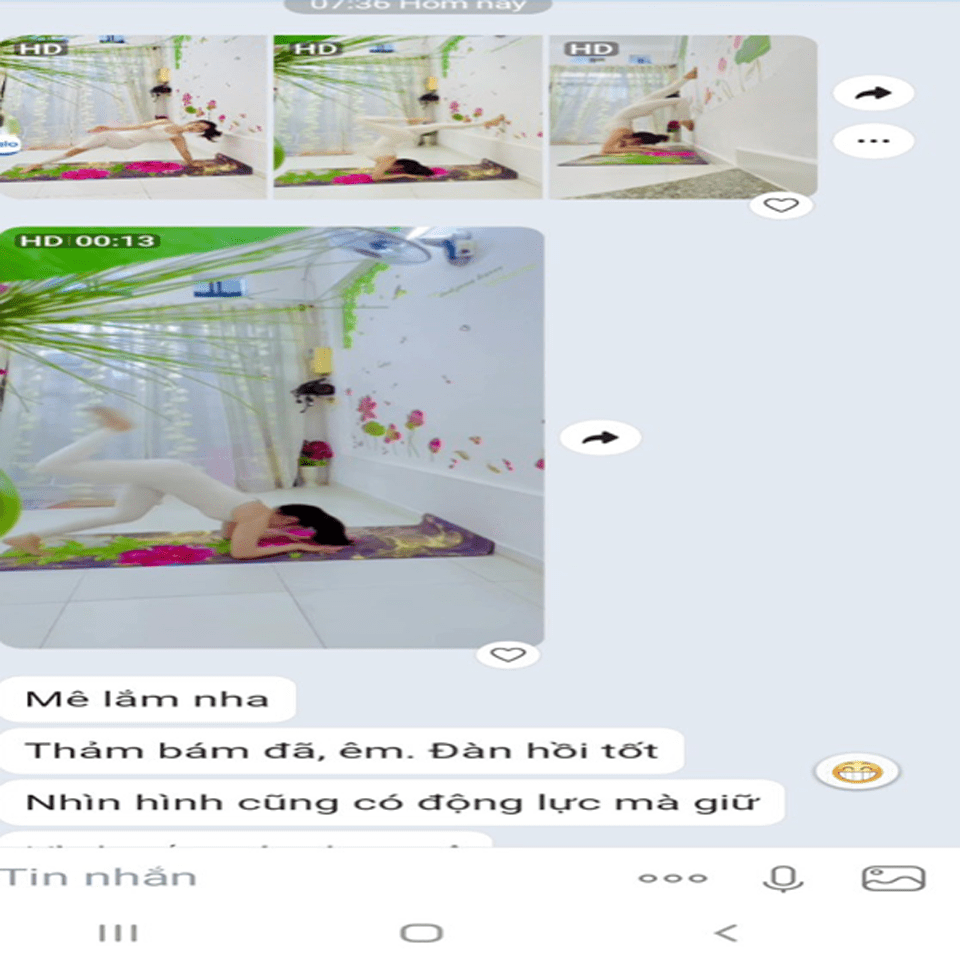 review thảm tập yoga yvonne