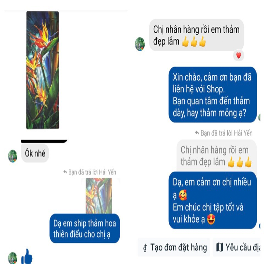 review thảm yoga yvonne