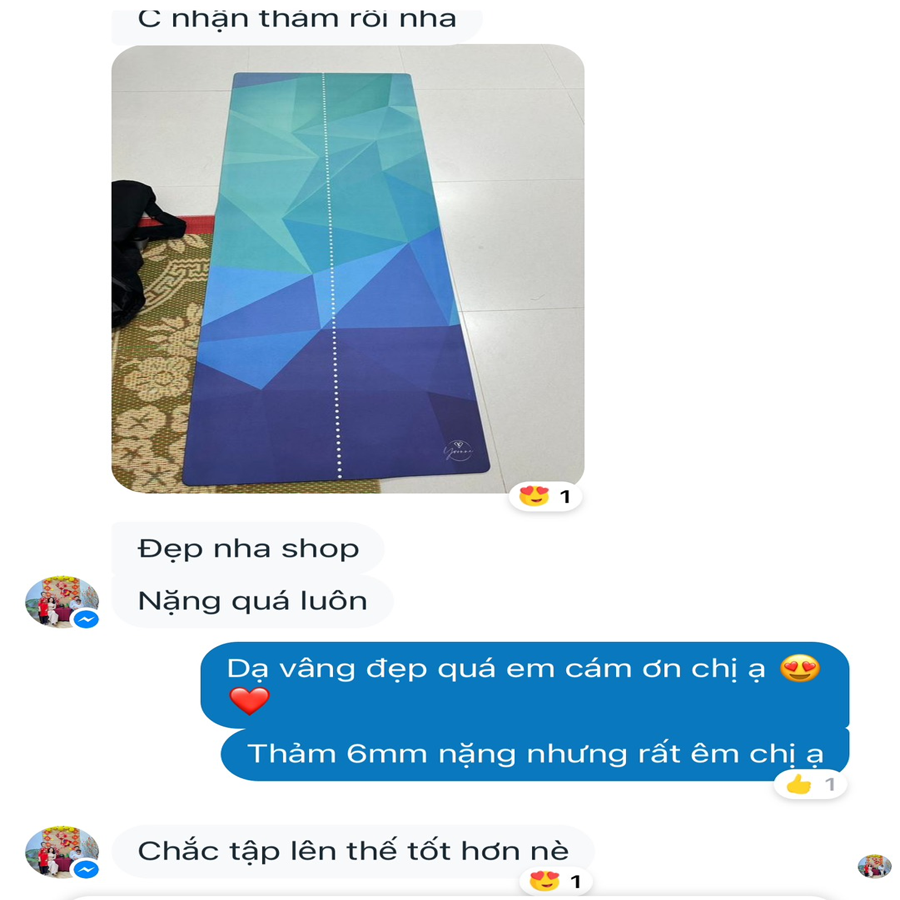 review thảm yoga yvonne