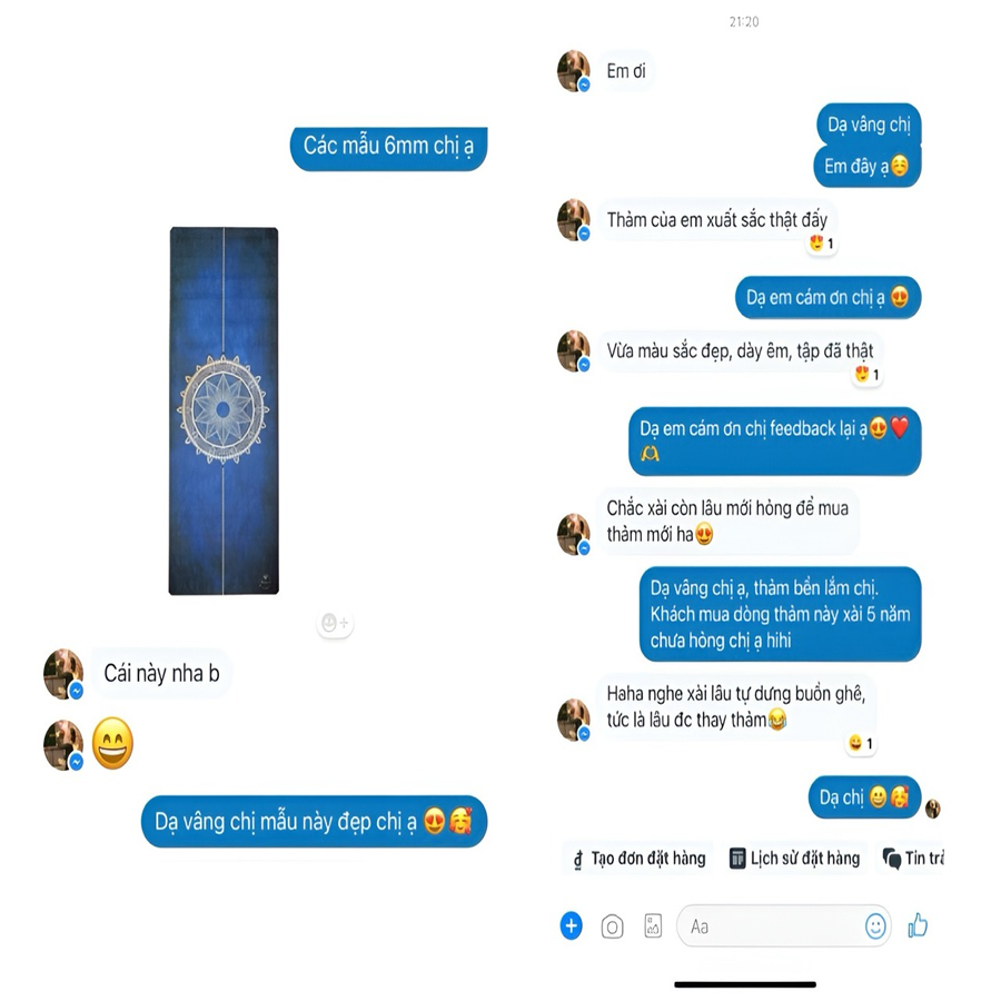 review thảm yoga yvonne